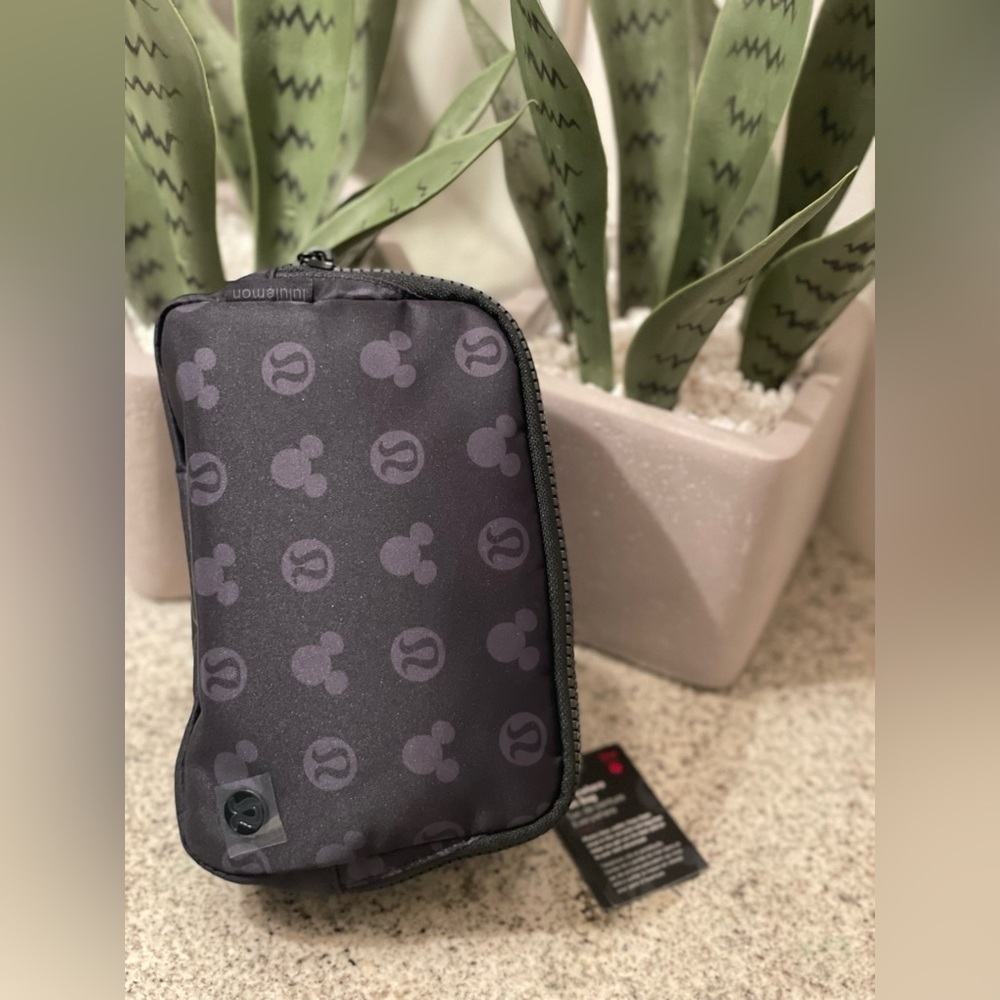Lululemon x Disney 1L belt bag in Black Mickey and Logo print Limited Edition